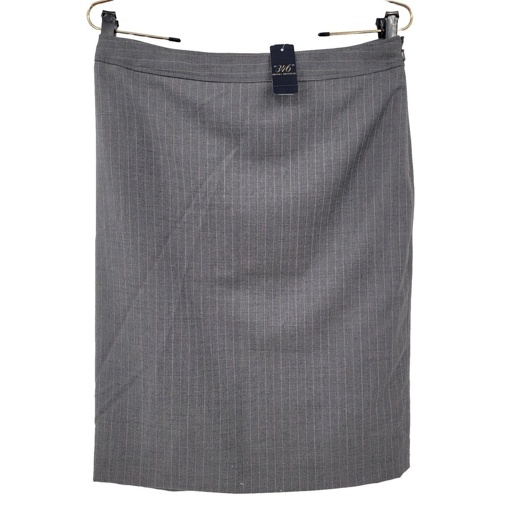 "346" Brooks Brothers Women's 8 US Pinstripe Wool Pencil Skirt NWD Career 119$
